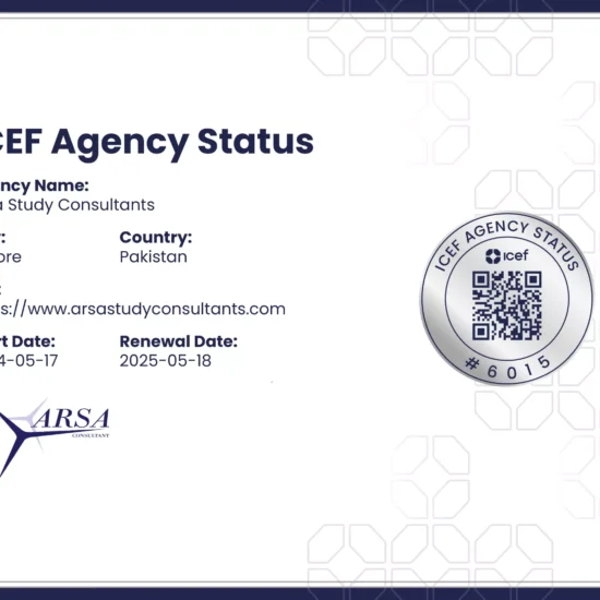 ICEF Agency Status Arsa Study Consultants – No.6015 – May-2024