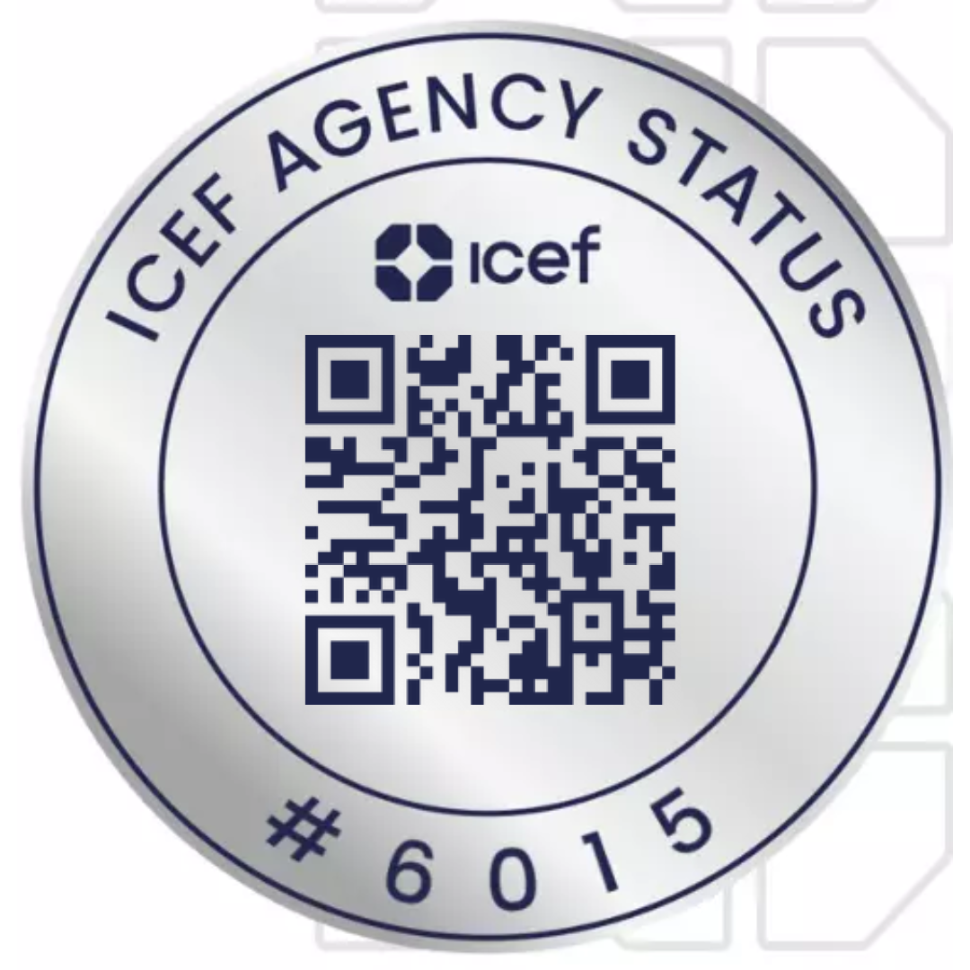 Scan QR Code to verify - ICEF Agency Status Arsa Study Consultants - No.6015 - May-2024