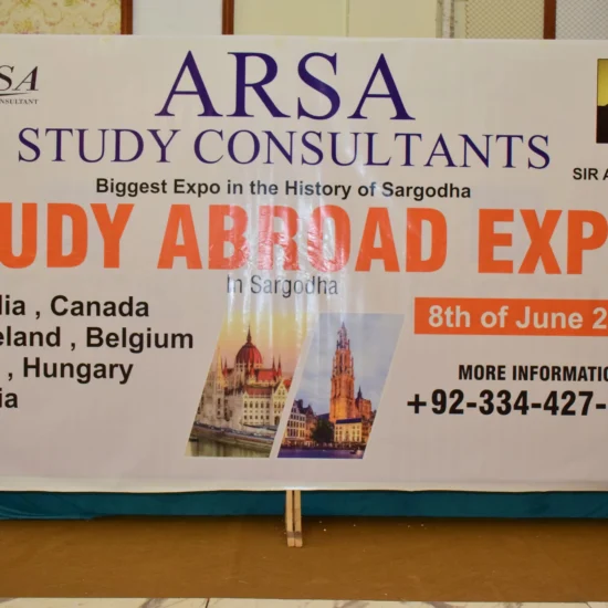 Study Abroad Expo 2024: Biggest Expo In The History Of Sargodha By ARSA Study VISA Consultants