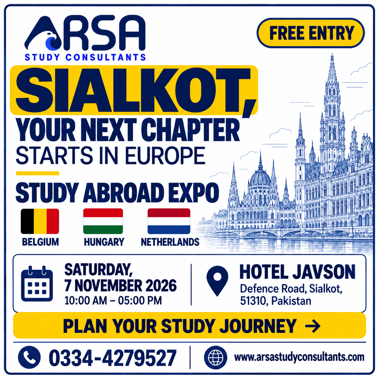 ARSA Study Expo_ Belgium-Hungary-Netherlands-Sialkot